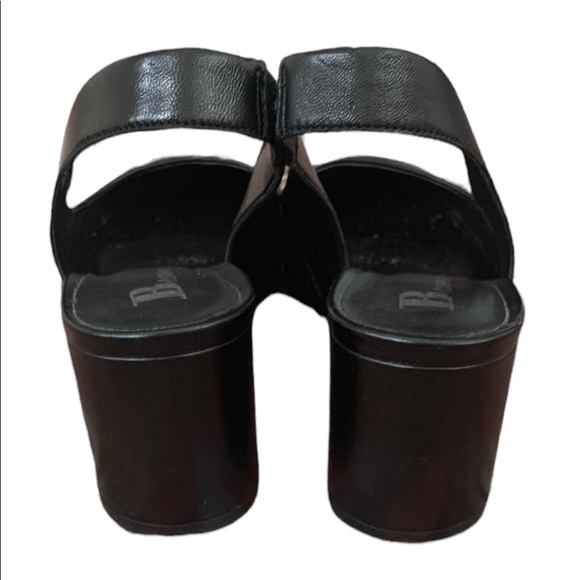 Browns Black Leather Slingback Heels - Picture 3 of 6